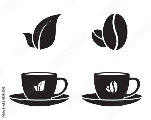 Tea and coffee icons