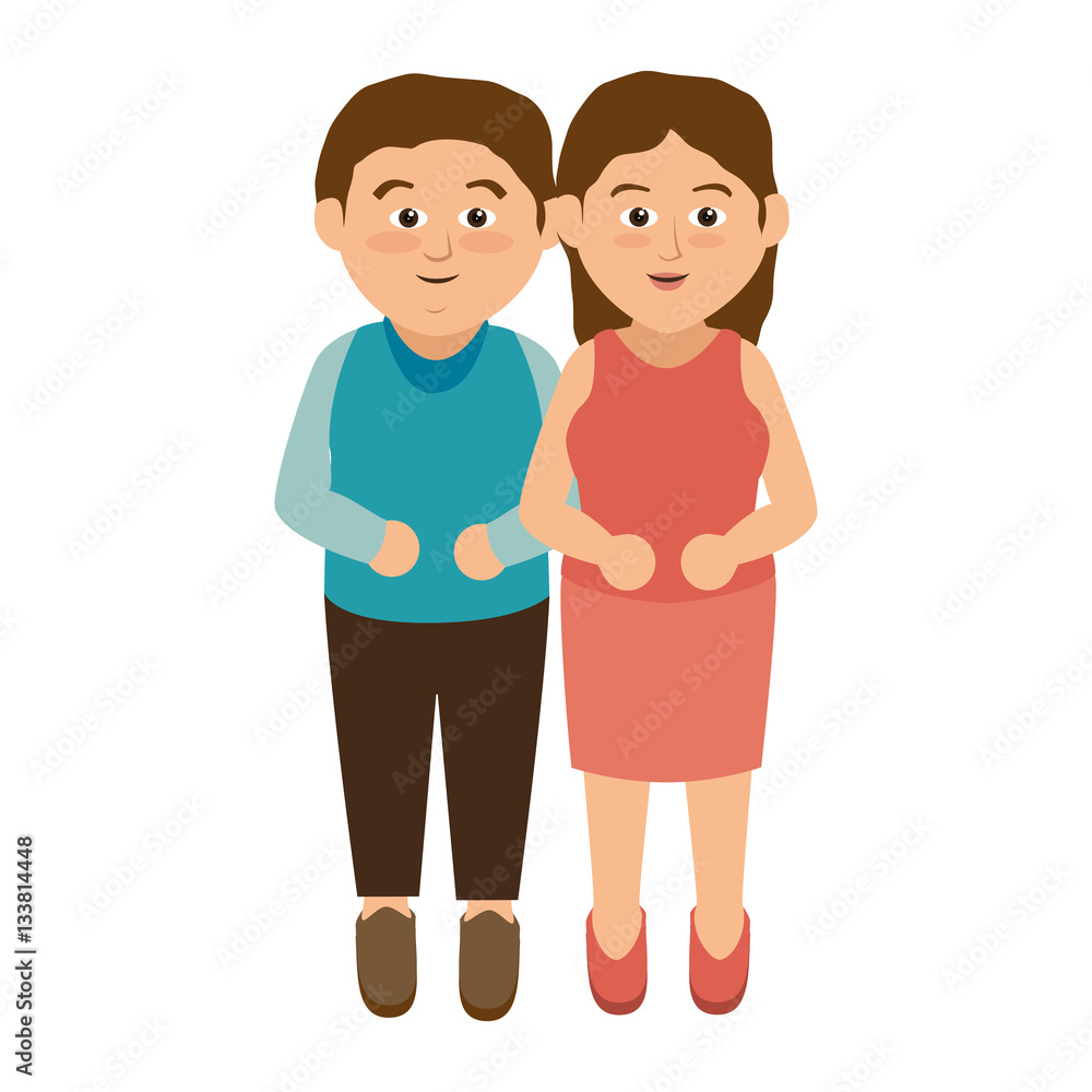 happy family member character vector illustration design happy family member character vector illustration design