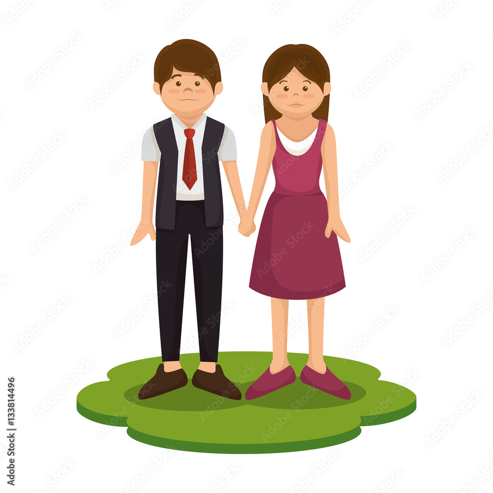 happy family member character vector illustration design happy family member character vector illustration design