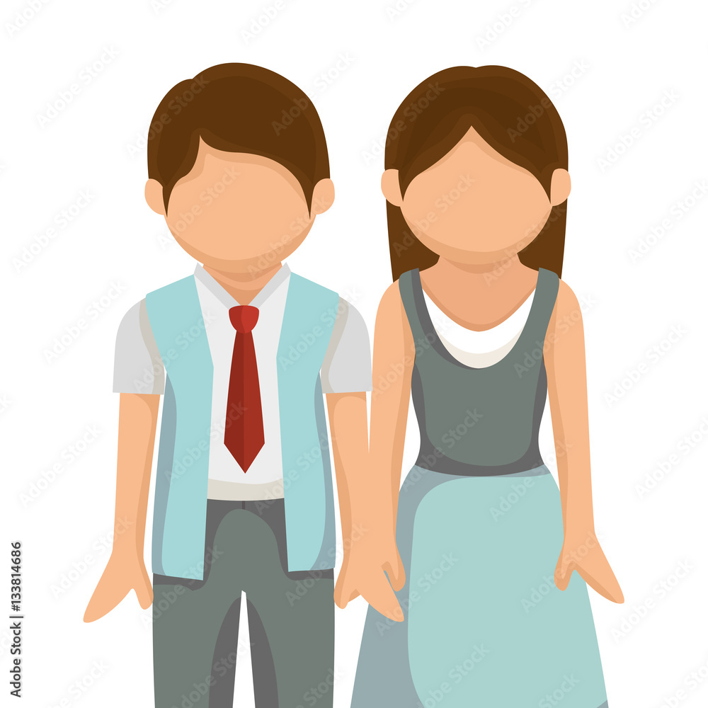 happy family member character vector illustration design happy family member character vector illustration design