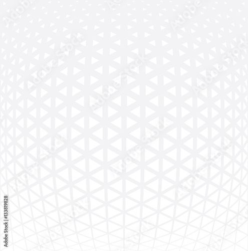 Abstract gray geometric triangle design halftone pattern