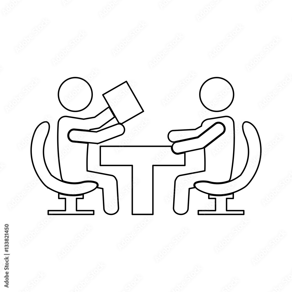 business people team work related icon image vector illustration design 