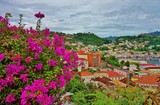 Landscape view of St George's, the capital of Grenada