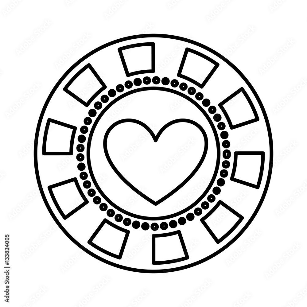 coin casino isolated icon vector illustration design coin casino isolated icon vector illustration design