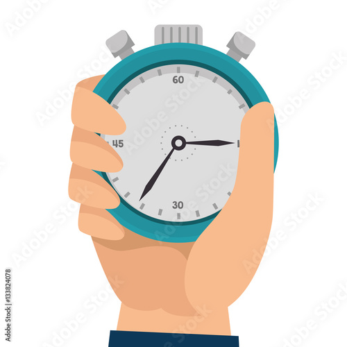 chronometer watch isolated icon vector illustration design