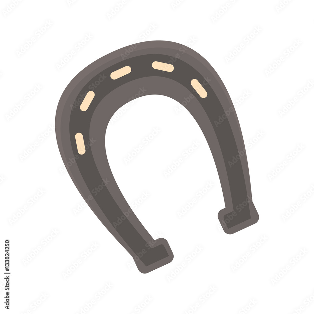 horseshoe icon over white background. vector illustration horseshoe icon over white background. vector illustration