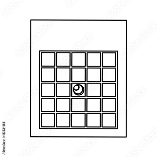 bingo card isolated icon vector illustration design