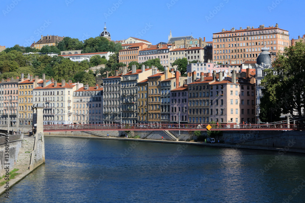 Obraz premium Centre-ville. Lyon / Downtown. Lyon.