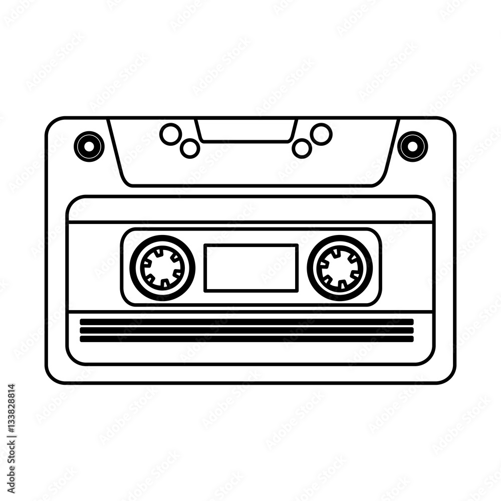 cassette music old fashion vector illustration design cassette music old fashion vector illustration design