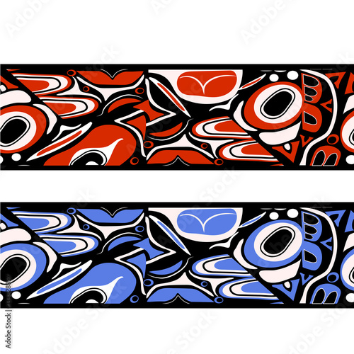 abstract red background native north american
