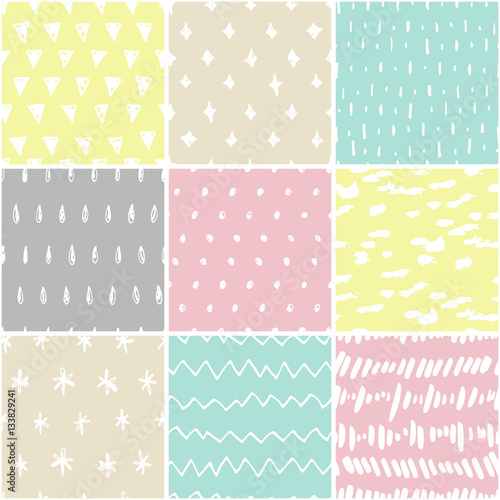 Handdrawn Pattern Set