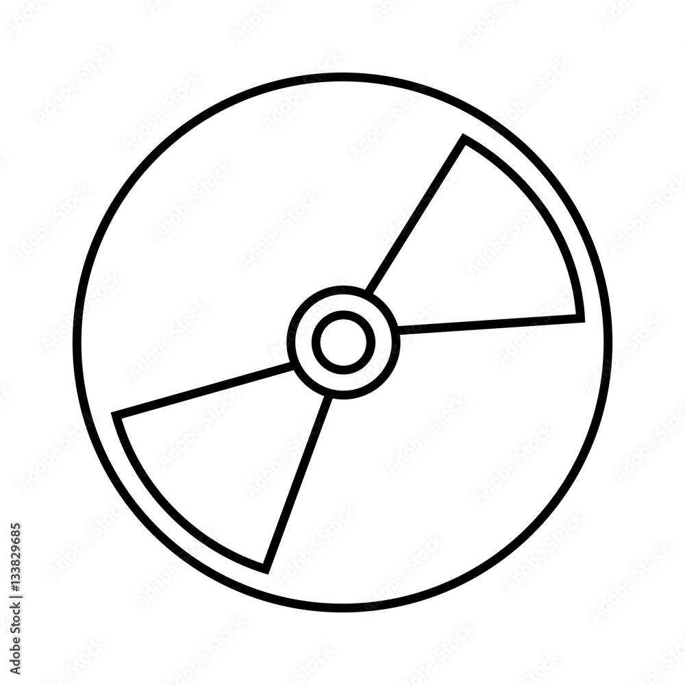 compact disk isolated icon vector illustration design