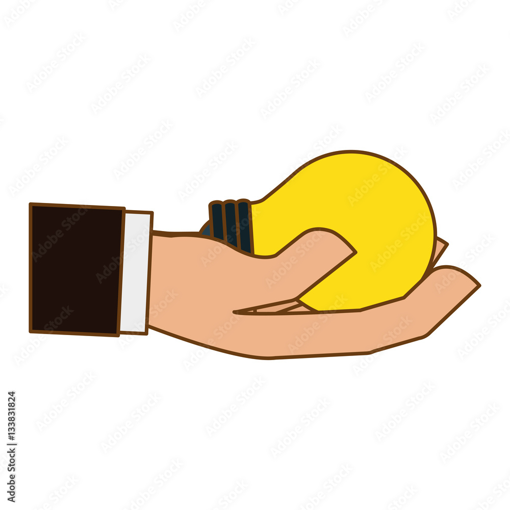 hand holding lightbulb idea icon image vector illustration design hand holding lightbulb idea icon image vector illustration design