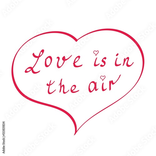 Wallpaper Mural Happy Valentines Day Hand Drawing Vector Lettering design. Abstract background. Vector illustration. Torontodigital.ca