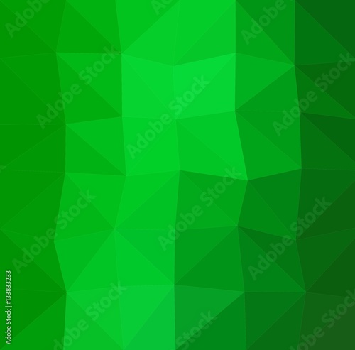 Green geometric rumpled background. Low poly style gradient illustration. Graphic background.