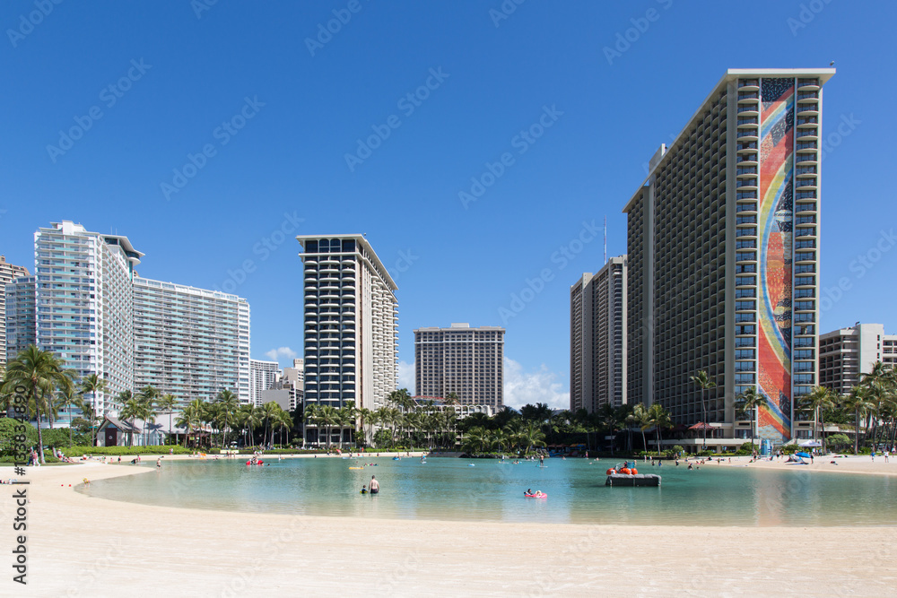 Honolulu, Hawaii, Strand, Meer, Wasser, Sonne, Häuser USA Honolulu, Hawaii, Strand, Meer, Wasser, Sonne, Häuser USA
