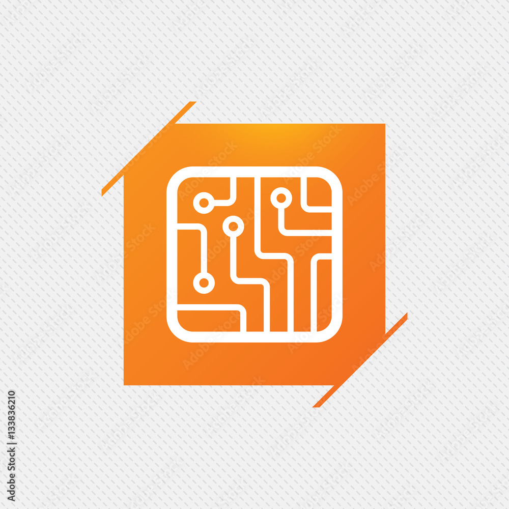 Circuit board sign icon. Technology symbol. Circuit board sign icon. Technology symbol.