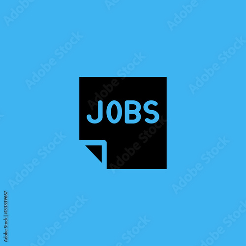 document with job search icon. flat design © Sona