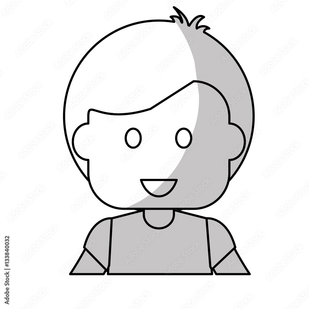 boy happy child icon image vector illustration design 