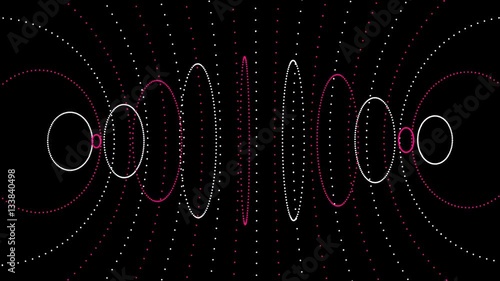 Spinning Dotted Funnel  - Shortcut Universe Wormhole -  Abstract Looping Animation