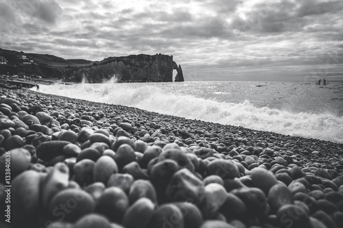 Famous cliffs of Etretat - Normandy (France)