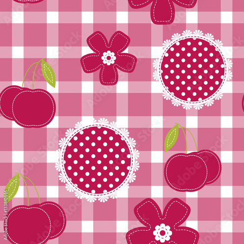 Seamless background, vector pattern for cushion, pillow, bandanna, kerchief, shawl fabric print. Texture for clothes and bedclothes. Embroidery patchwork stylization