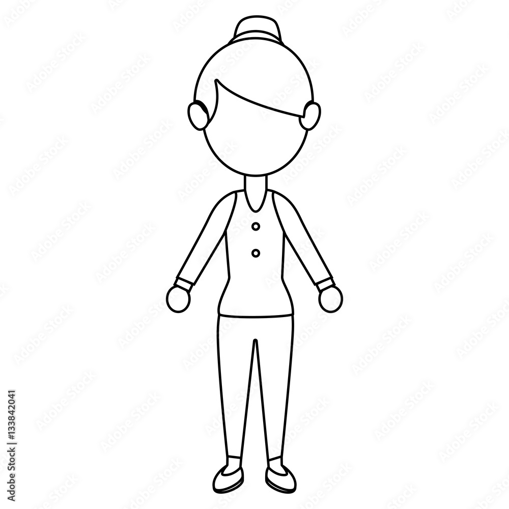 businesswoman character avatar isolated vector illustration design