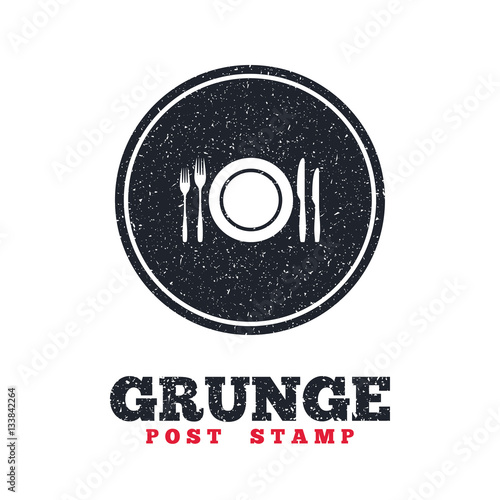 Plate dish with forks and knifes.