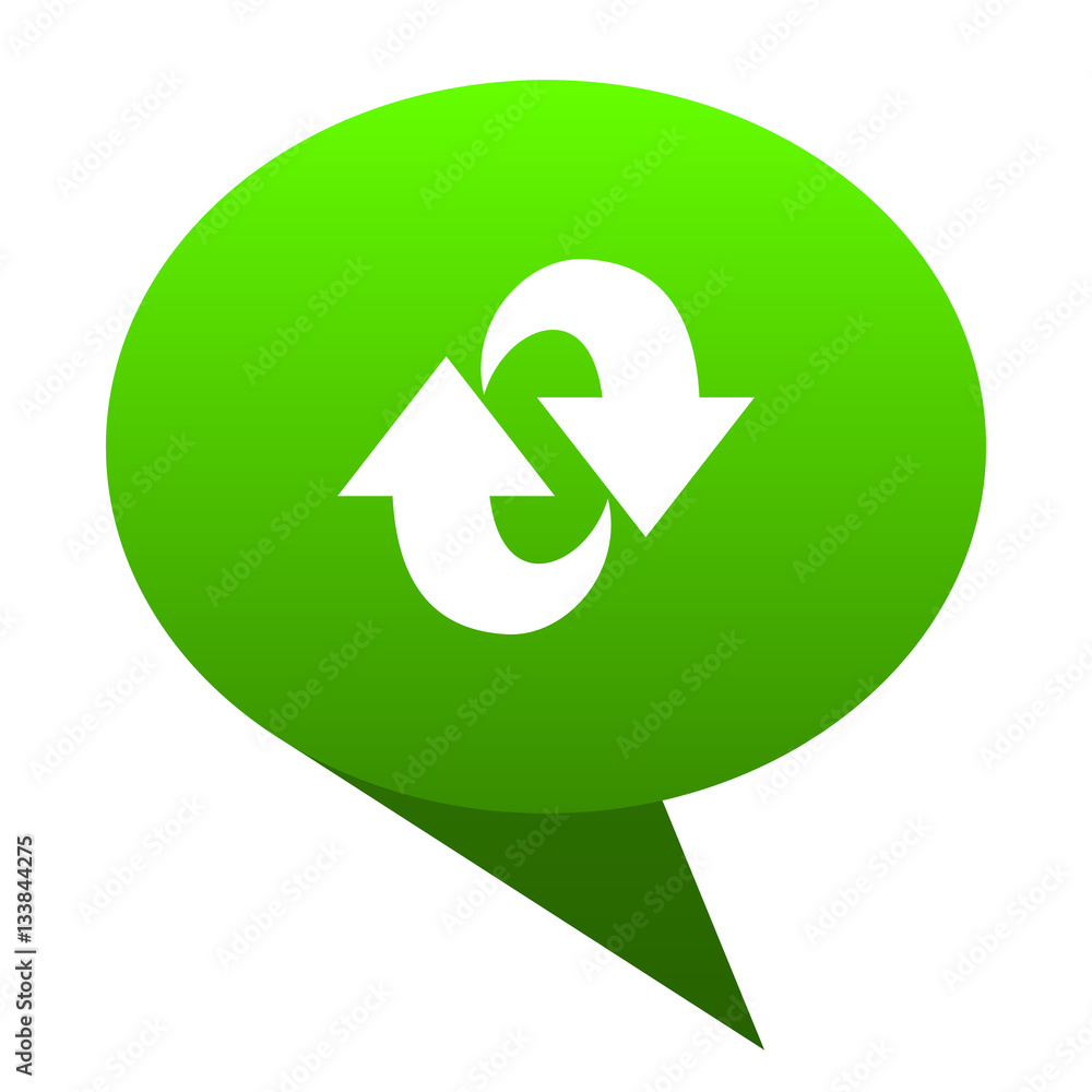 rotation green bubble icon rotation green bubble icon