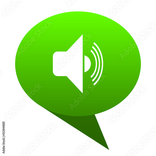 volume green bubble icon
