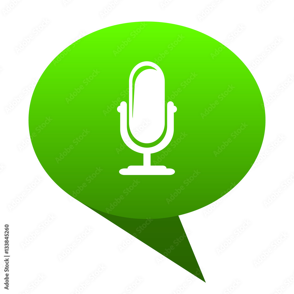 microphone green bubble icon microphone green bubble icon