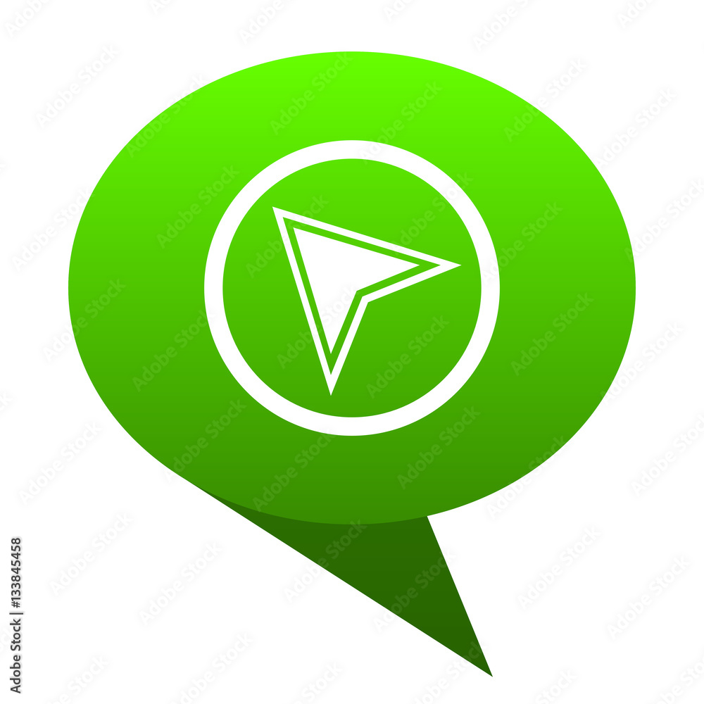 navigation green bubble icon navigation green bubble icon