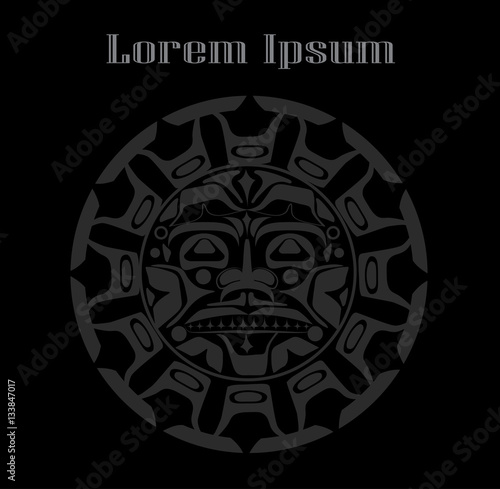 Vector illustration of the sun symbol