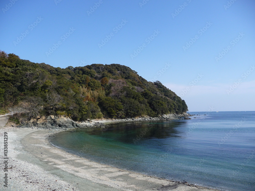 Fototapeta premium 伊射波神社近くの海岸(三重県)
