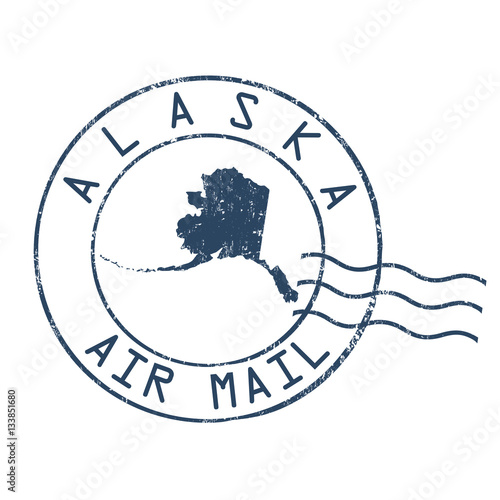 Alaska post office sign or stamp