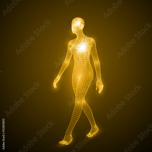 energy of the walking girl.