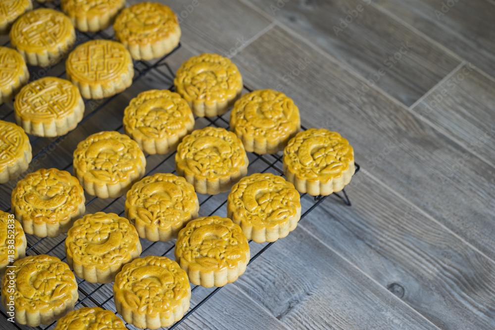 Moon Cake, food for Chinese Lunar mid-autumn festival Moon Cake, food for Chinese Lunar mid-autumn festival