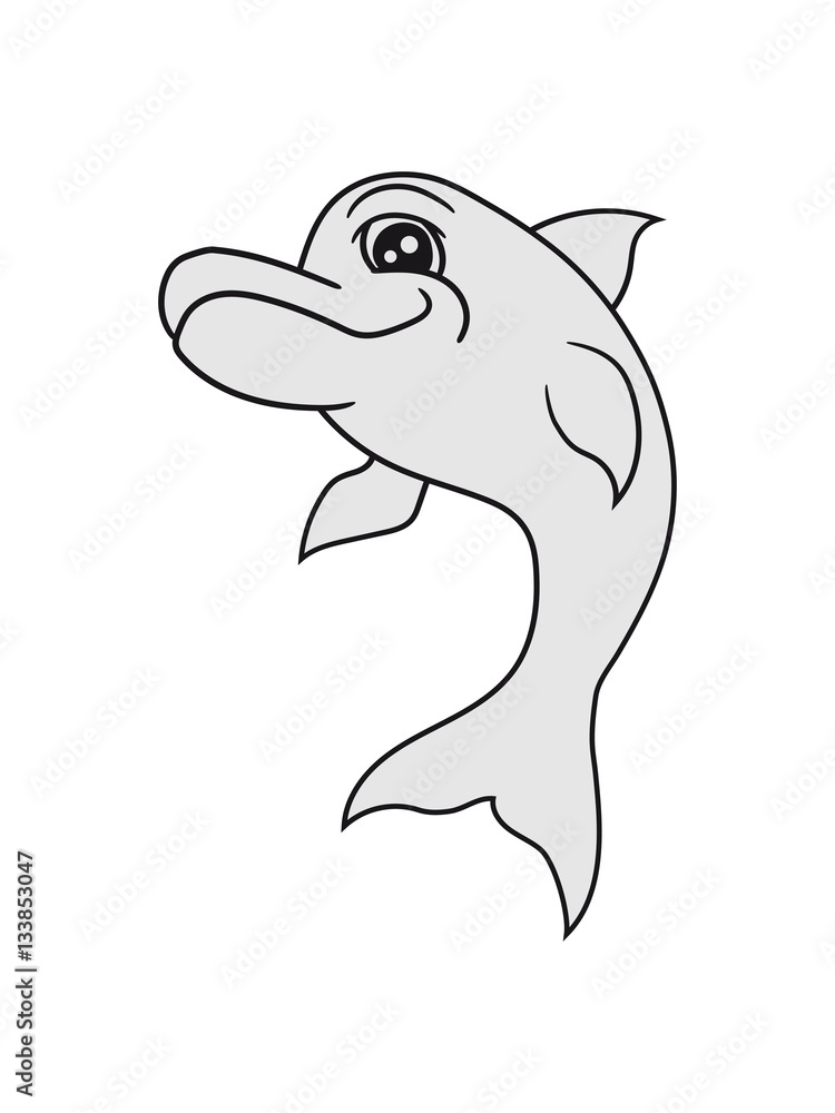 Jumping delfin cool design cute cute fun Jumping delfin cool design cute cute fun