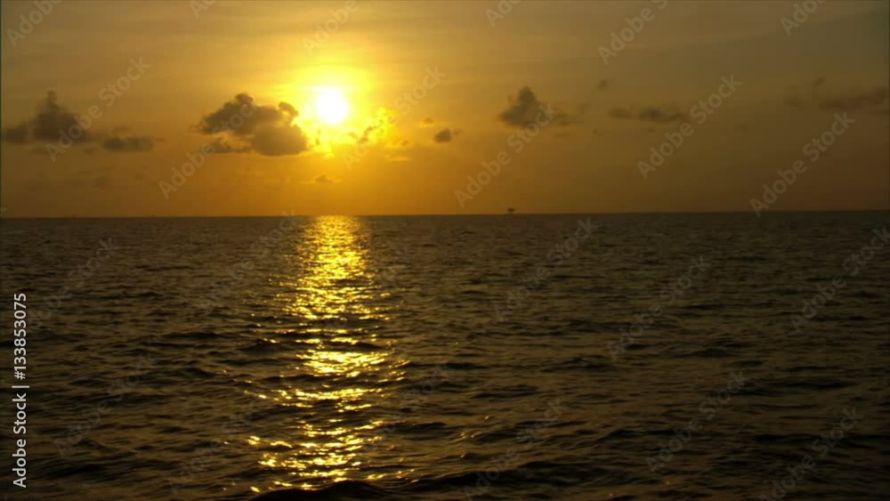 Epic awesome slow mo sunset view on the ocean Epic awesome slow mo sunset view on the ocean