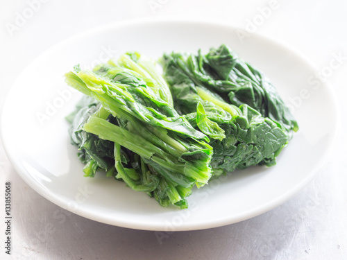 Japanese cuisine, boiled spinach
