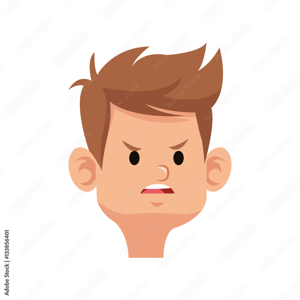 boy cartoon icon over white background. colorful design. vector illustration boy cartoon icon over white background. colorful design. vector illustration