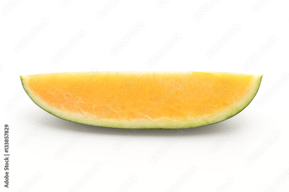 fresh yellow watermelon on white fresh yellow watermelon on white