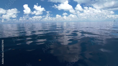 beautiful calm day on the gulf of mexico near louisiana texas florida coastline