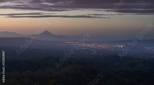 Photos Dusk time at managua cityscape