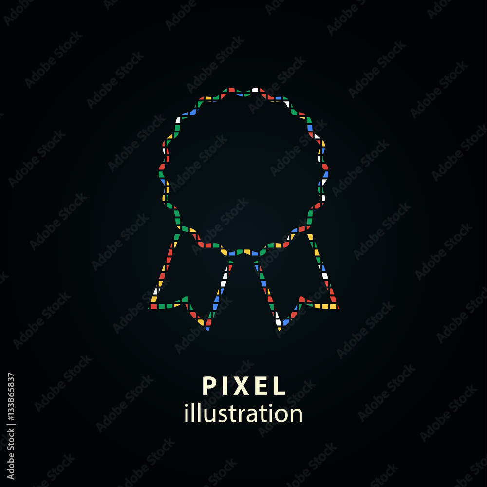 Obraz premium Award - pixel illustration.