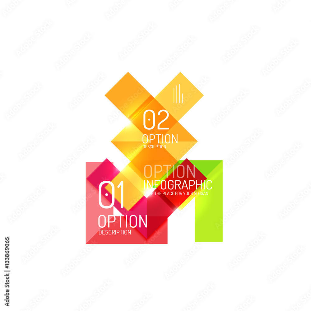 Abstract background, geometric infographic option templates Abstract background, geometric infographic option templates