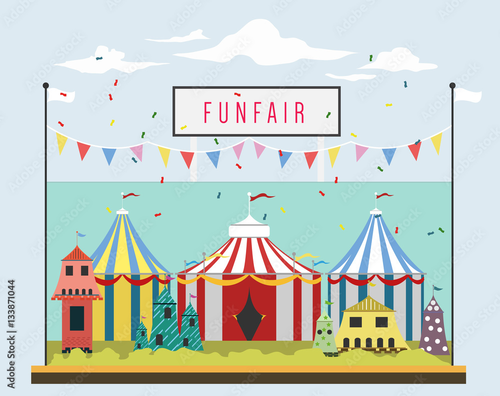 Fototapeta premium Carnival and Funfair