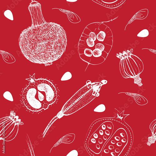 Бесшовный ботанический узор. seamless botanical pattern