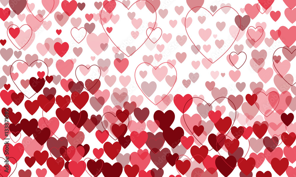 vector background with red hearts, valentines day vector background with red hearts, valentines day