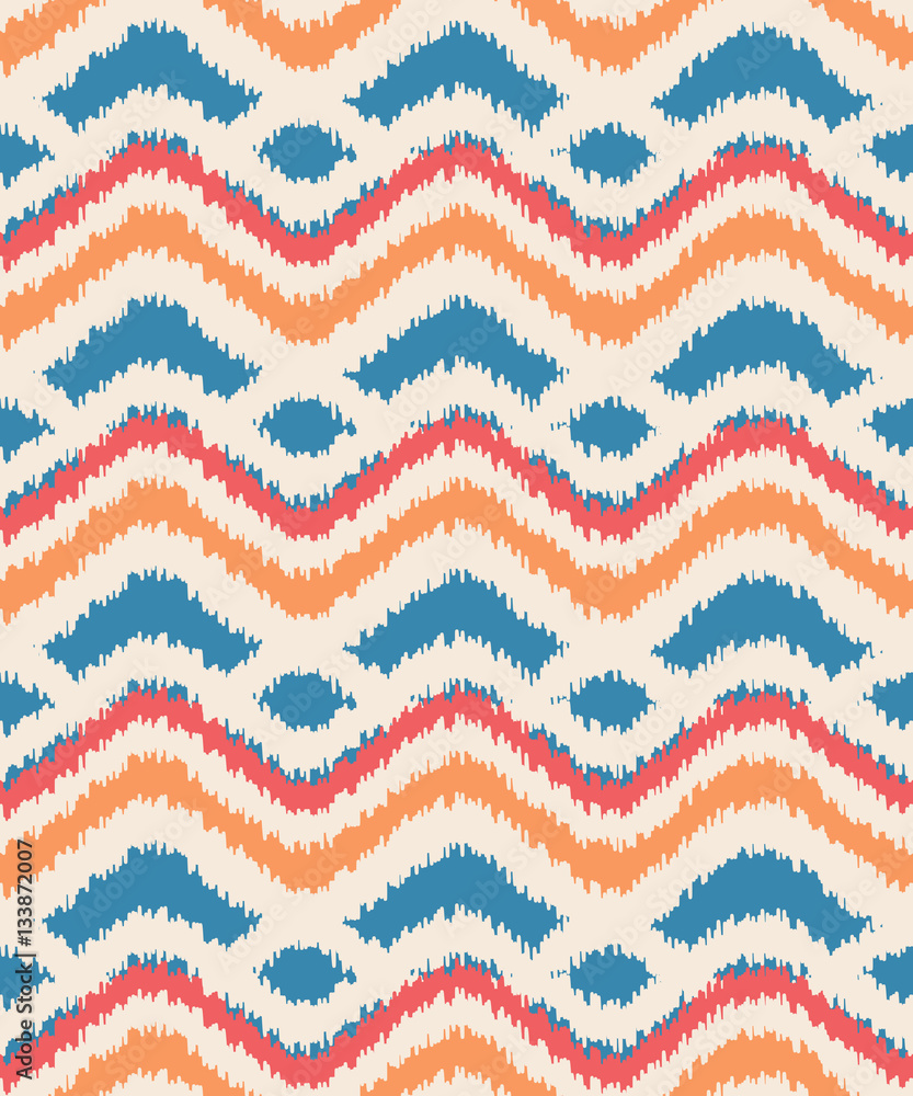 seamless ikat zigzag pattern seamless ikat zigzag pattern